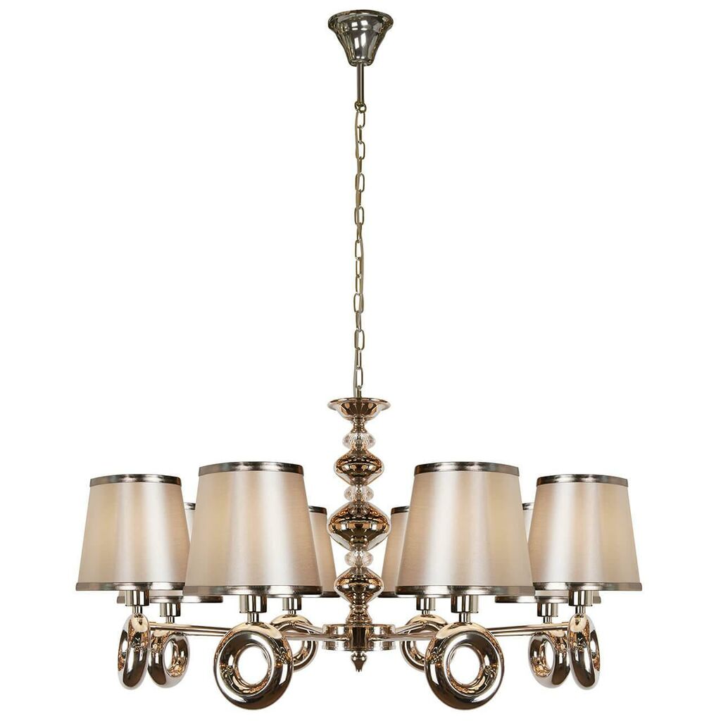 Подвесная люстра iLamp Brooklyn P2401-8 Nickel Подвесная люстра iLamp Brooklyn P2401-8 Nickel