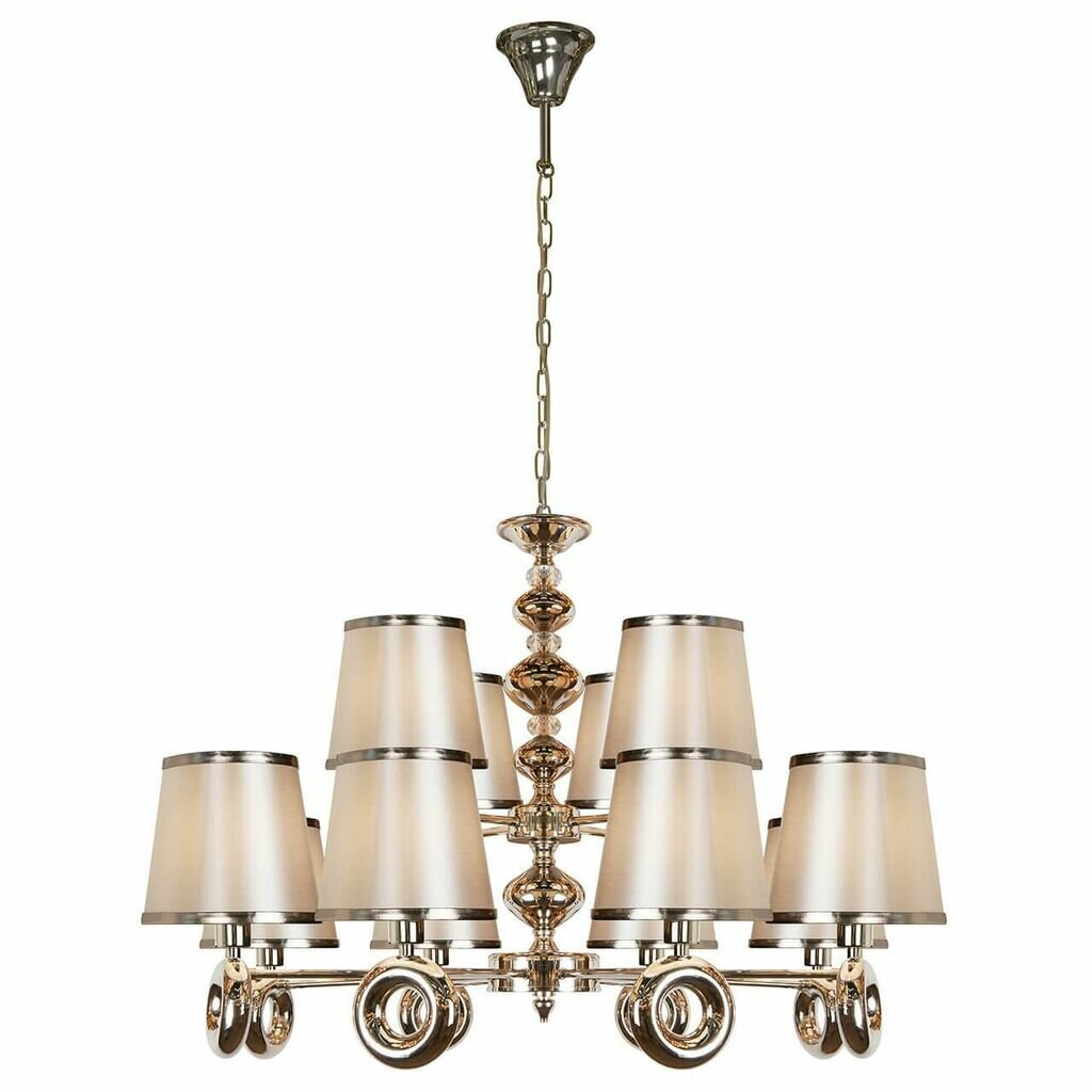 Подвесная люстра iLamp Brooklyn P2401-8+4 Nickel Подвесная люстра iLamp Brooklyn P2401-8+4 Nickel