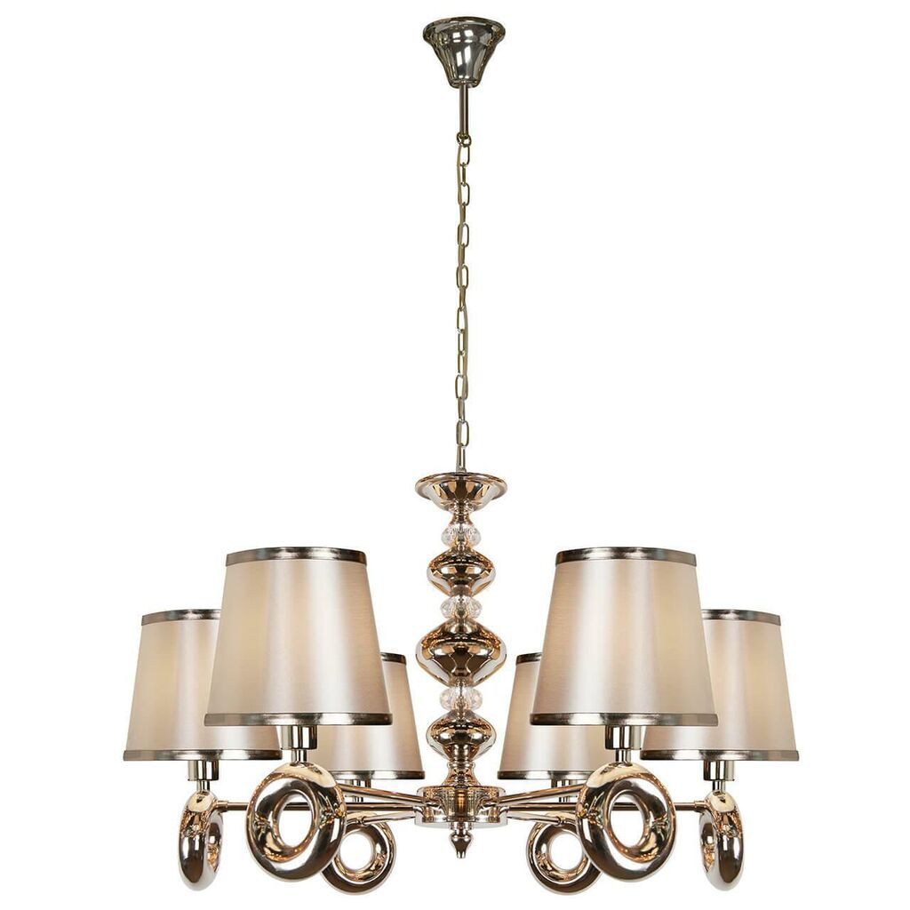 Подвесная люстра iLamp Brooklyn P2401-6 Nickel Подвесная люстра iLamp Brooklyn P2401-6 Nickel