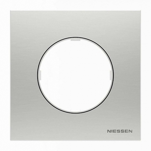 Рамка 1-постовая ABB Sky Moon нержавеющая сталь 2CLA867100A4001