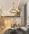 Подвесная люстра Lumina Deco Optimus LDP 6038-9 GD Подвесная люстра Lumina Deco Optimus LDP 6038-9 GD