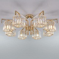 Потолочная люстра Eurosvet April 10117/8 золото/прозрачный хрусталь Strotskis Потолочная люстра Eurosvet April 10117/8 золото/прозрачный хрусталь Strotskis