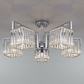 Потолочная люстра Eurosvet April 10117/5 хром/прозрачный хрусталь Strotskis Потолочная люстра Eurosvet April 10117/5 хром/прозрачный хрусталь Strotskis