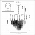 Подвесная люстра Odeon Light Valetta 4124/12 Подвесная люстра Odeon Light Valetta 4124/12
