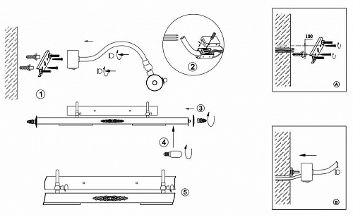 Подсветка для картин Odeon Light Benor 2531/4W