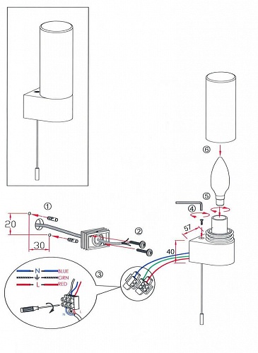 Подсветка для зеркал Odeon Light Want 2137/1W
