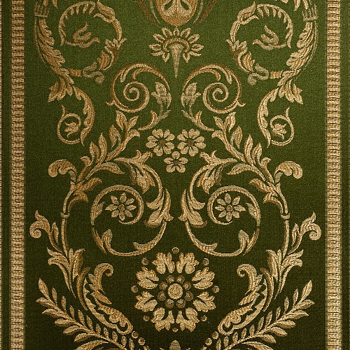 Обои Jacquards Big Stripe Green Gold PT-547 (1,18)
