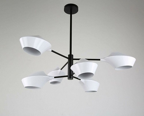 Подвесная люстра Lumina Deco Romina LDP 6037-6 WT+BK