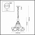Подвесная люстра Odeon Light Stono 4789/5A Подвесная люстра Odeon Light Stono 4789/5A