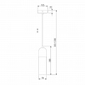 Подвесной светильник Eurosvet Airon 50180/1 янтарный Подвесной светильник Eurosvet Airon 50180/1 янтарный